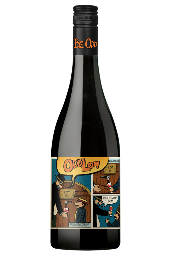 Odd Lot Pinot Noir, Scheid Family, Monterey, California 2017. 3 WORD REVIEW: CHERRY, SOFT, EASY DRINKING